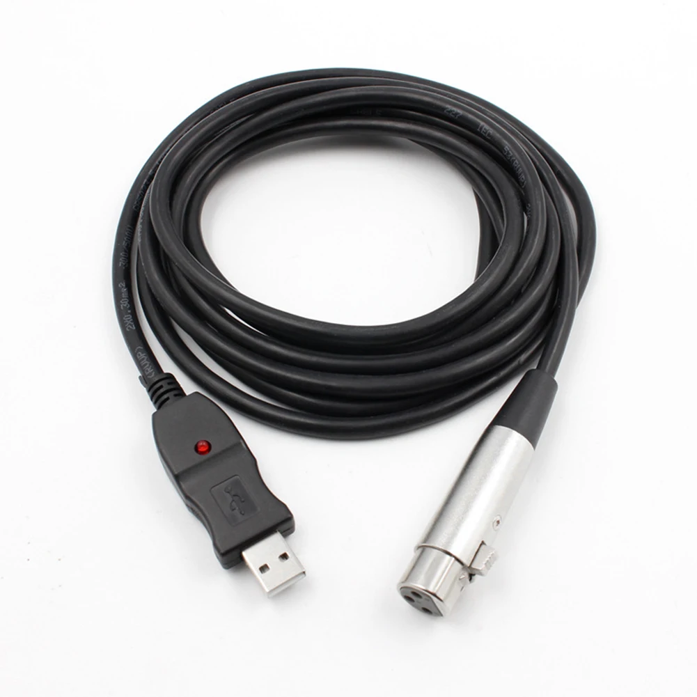 3M USB Male to XLR Female Microphone USB MIC Link Cable New