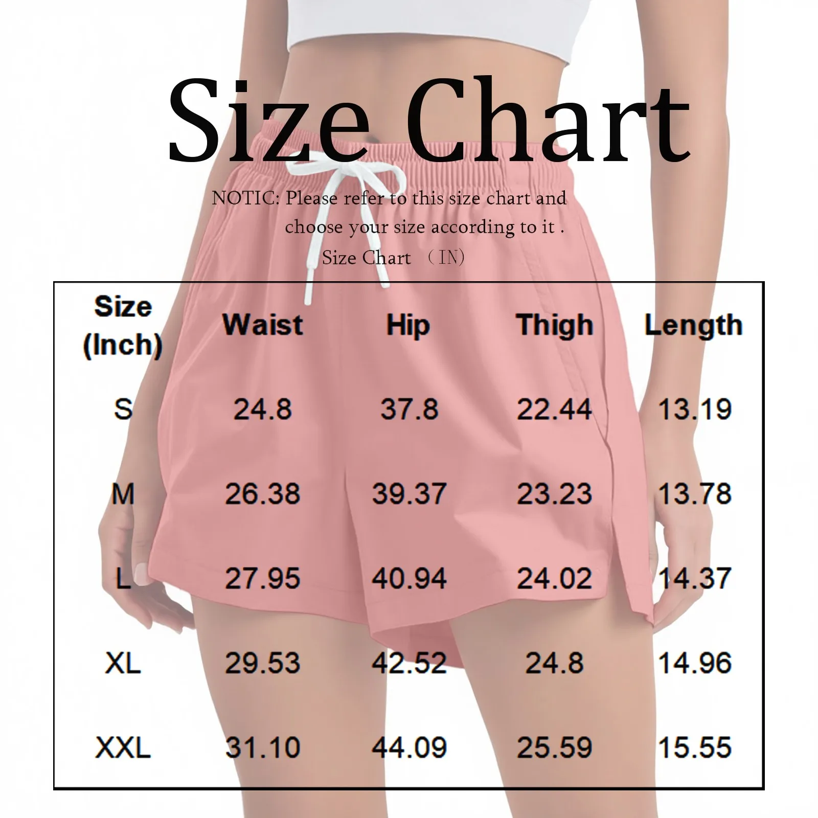 شورت نسائي كاجوال عالي الخصر برباط بلون سادة شورت صيفي رياضي خارجي شورت سريع الجفاف وجيد التهوية