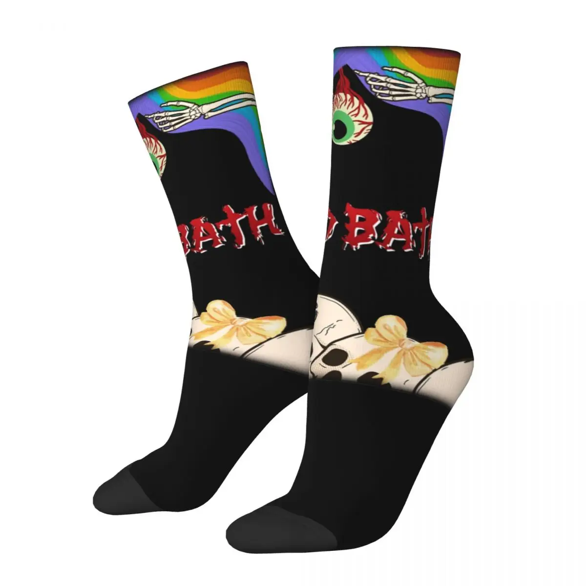 Men Women Acid Bath Band Socks Cute Fashion Socks Harajuku Merchandise Middle Tube Socks Amazing Gift