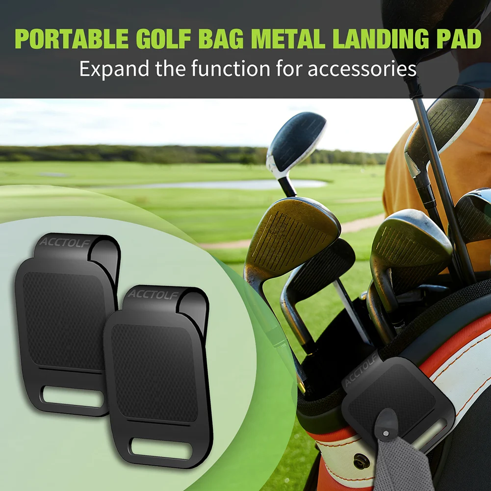 Golfs Bag Plastics Landing Pads Universal Fit Golfs Bag Types Landing Pad Gifts Golfs Lover Golf Equipment Putter Clamp Holder