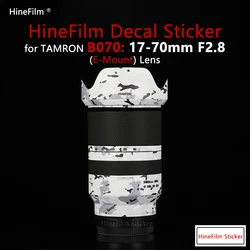 Hinefilm 1770 Lens Decal Skins Protective Film for Tamron 17-70 F2.8 Di III-A VC RXD for Sony Mount Lens Protector 17 70 Sticker