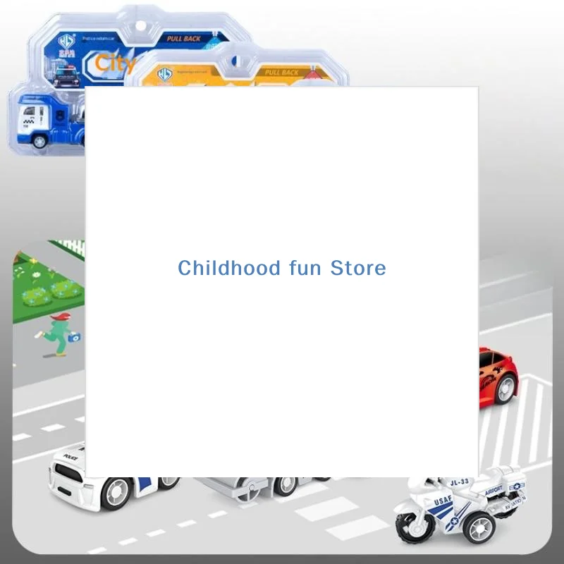 

Набор из 1 игрушечной машинки для городского транспорта: пластиковая модель пожарной машины с функцией отката назад, игрушка для детей, подарок