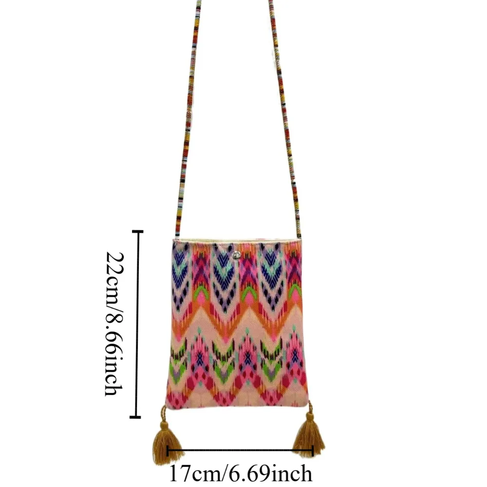 Cute Retro Pattern Crossbody Phone Bag Handbag Purse Small Shoulder Bag Personalized Printed Cartoon Tote Bag Phone