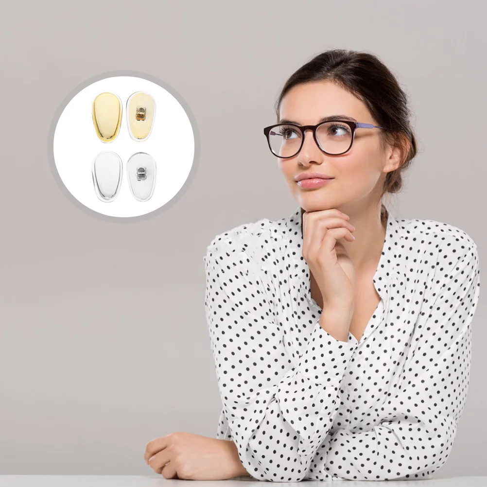 

12Pairs Eyeglasses Nose Pads Silicone Anti-Slipping Comfortable Frame Cushion Eyeglasses Nose Pads Sunglasses Accessories
