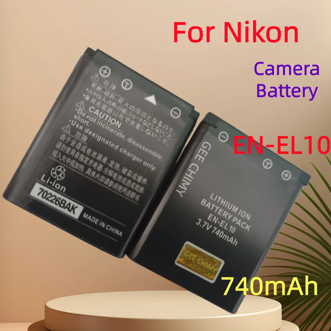 Batterie ou chargeur EN-EL10 de haute qualité 740mAh pour appareil photo Nikon S4200 S3600 S2500 S2800 S900 S7000 COOLPX S100 A100 S2550 MH-63