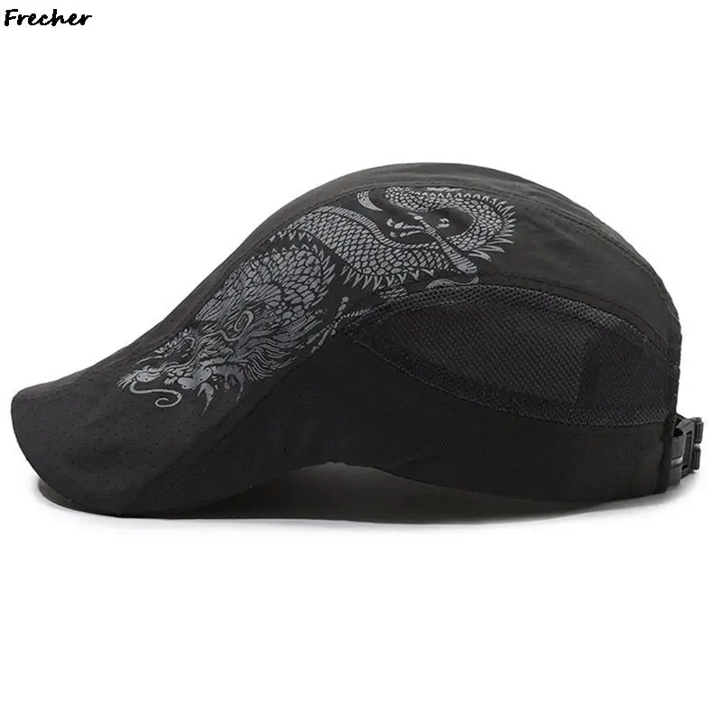 Summer Sports Caps Quick-Drying Patchwork Working Hat Cycling Fishing Painter Cap Men Women Breathable Mesh Sunhat Berets Visors