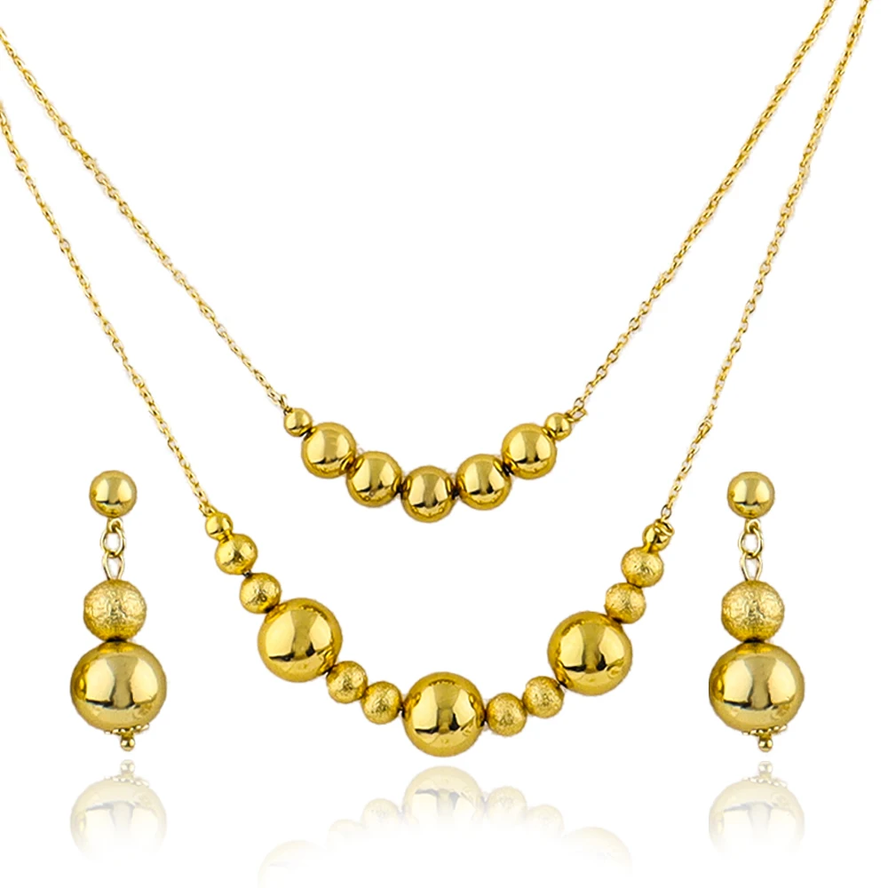 Women's Delicate Necklace & Earring Set, Elegant Gift for Parties