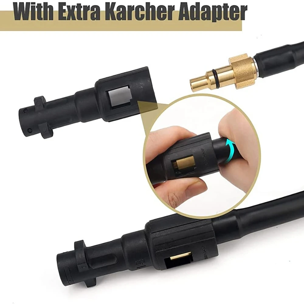 Sewer Drain Cleaning Hose Pipe Cleaner For KarcherK Lavor Conversion Adapter Lavor Converted to Karcher Washer Sewer Jetter Kit