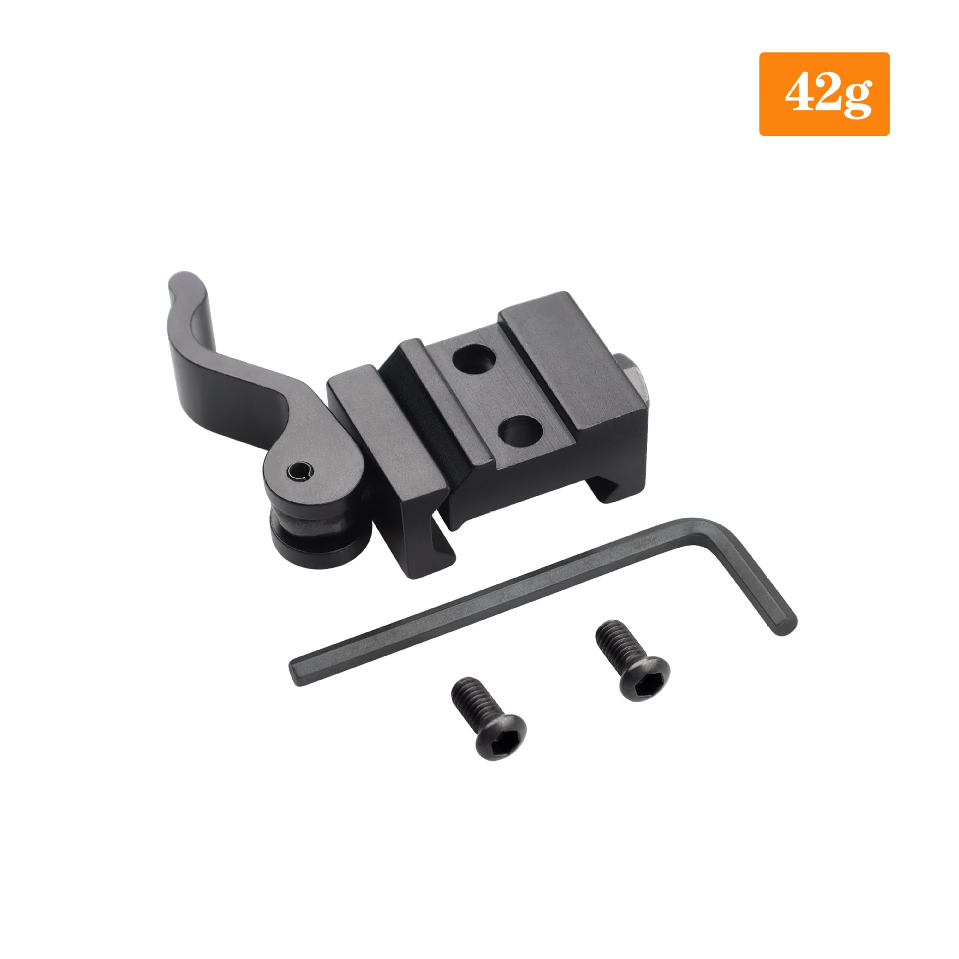 Adaptador de montaje de liberación rápida de Metal táctico, pistola de juguete, linterna, alcance, soporte elevador, Base de montaje QD de riel de 21mm