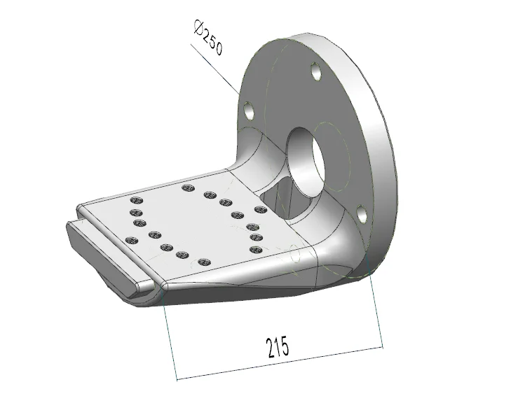 KS-LF250 Four Axis L-Plate For Self Centering Vise 5axis Index Rotary Table L-Board CNC Machining Center Tools Kamishiro