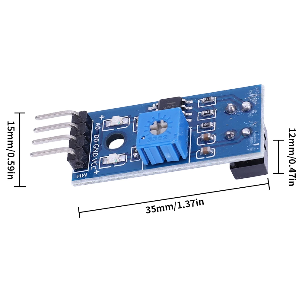 1-8PCS TCRT5000 interruttore sensore fotoelettrico IR riflettente a infrarossi 3.3V-5V modulo sensore binario linea barriera Kit fai da te