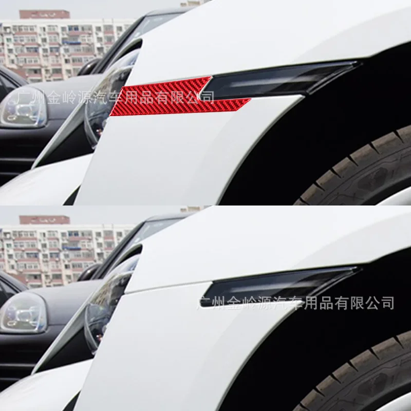 Suitable for 19-22 Porsche taycan car interior modification carbon fiber turn signal decorative stickers