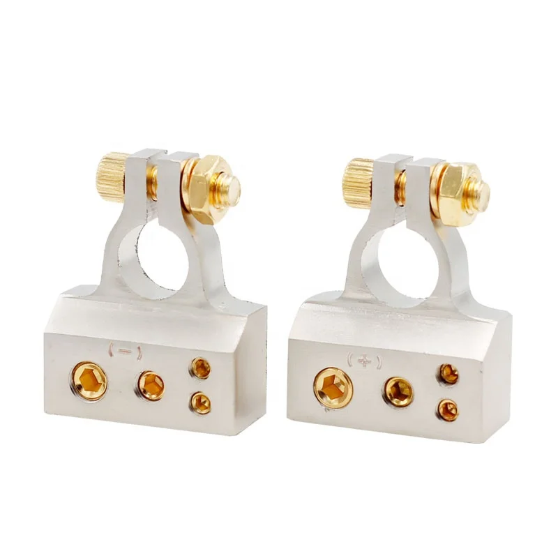 

Car Accessories 2/4/8/10 AWG Gauge Crimp Terminals Positive Negative Car Battery Connectors Kits with Post Clamp
