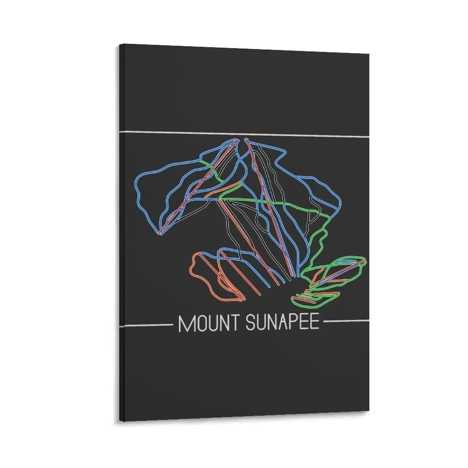 

Mount Sunapee Trail Rating Map Canvas Painting living room decoration decorative picture for living room room decoration