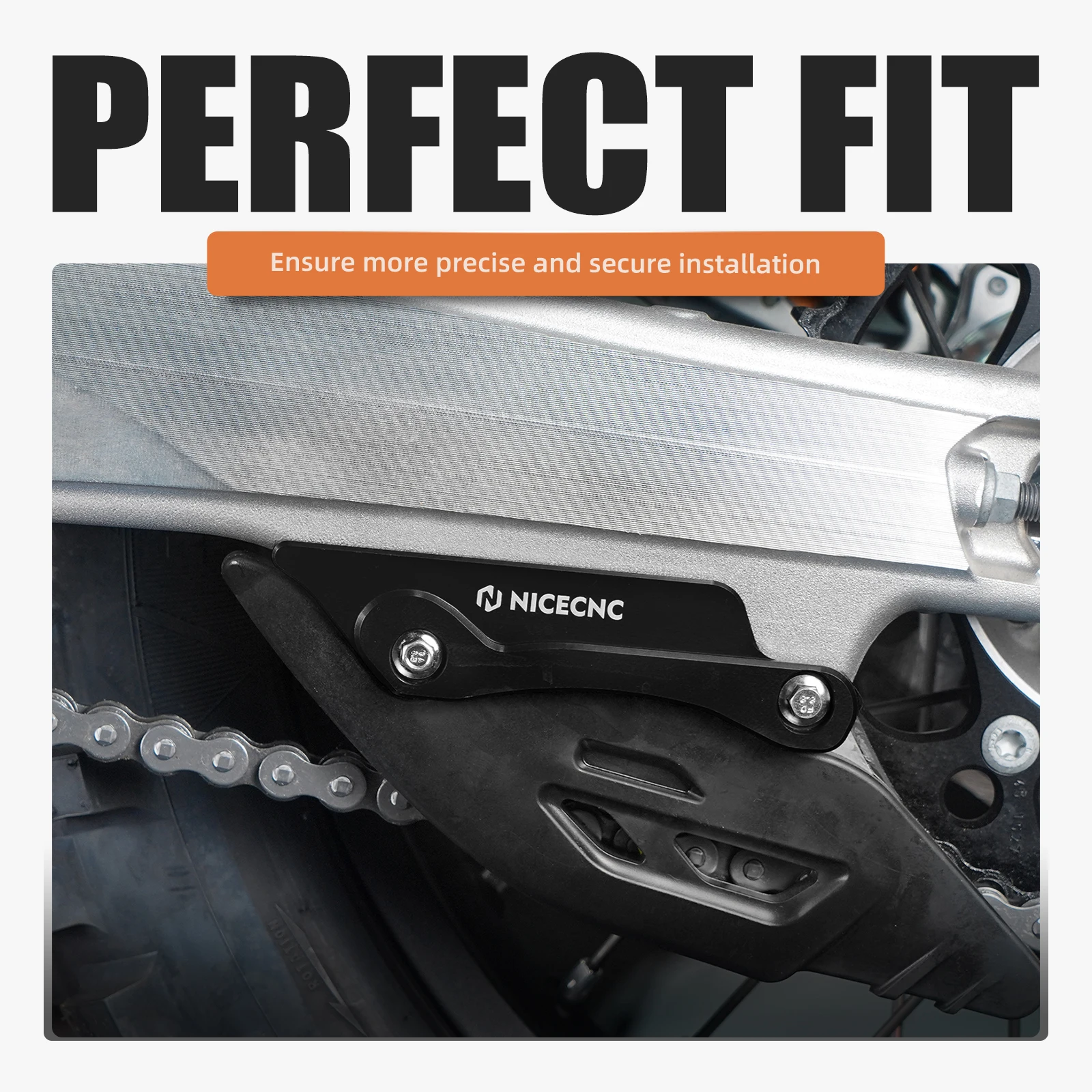 Image of NICECNC Schwingenschutz für KTM EXC 300 2024 2025 2026, passend für KTM EXC-F 350 SX 125 SXF 450, Husqvarna TE300 FE450 TE250, GasGas EC300 EC250, aus Aluminium