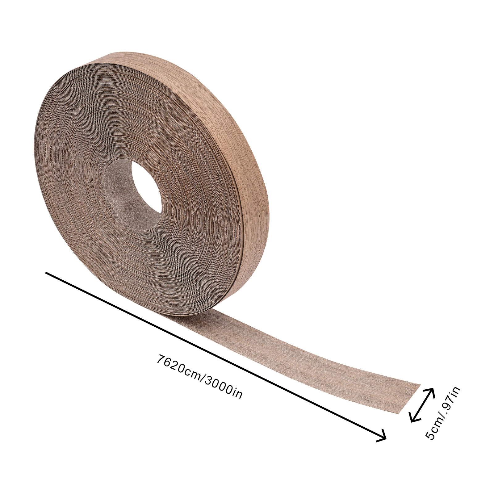 사전 접착된 호두나무 엣지 밴딩, 가구 DIY용 3000"x2" 유연한 목재 베니어 트림(다리미 부착) ​
