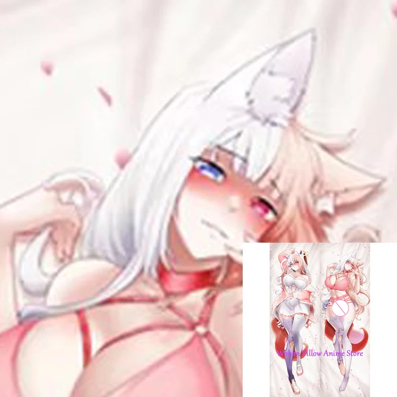 

Dakimakura Anime Pillow Cover Bakakitten_VT Double Sided Print Life-size Christmas Decoration