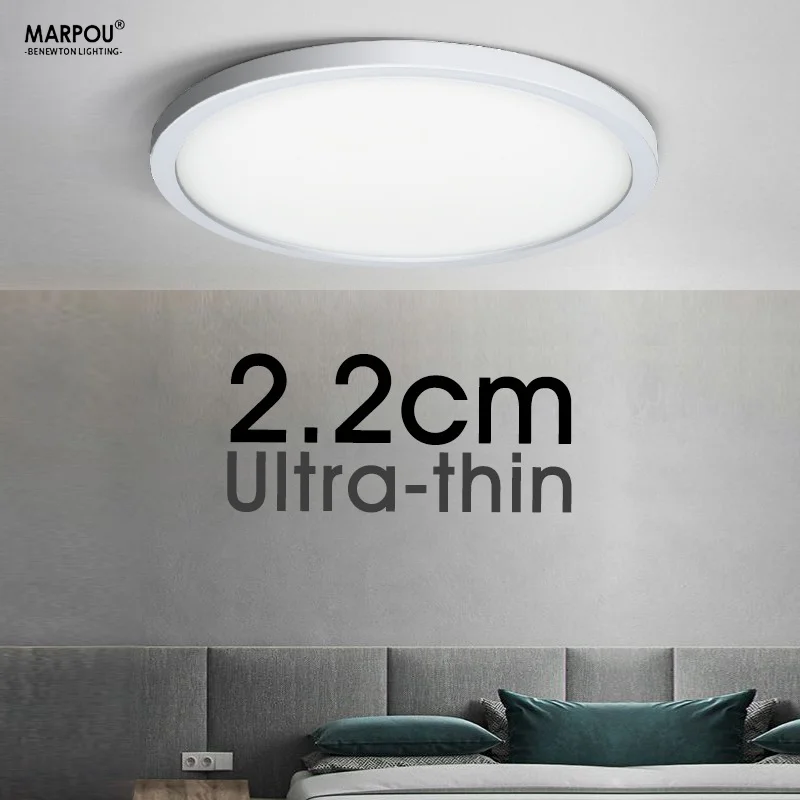 2,2 cm Ultra cienka lampa sufitowa 6 W 9 W 13 W 18 W 24 W 110 V 220 V Lustre Sprzęt AGD Dekoracja wnętrz Sypialnia Salon Kuchnia