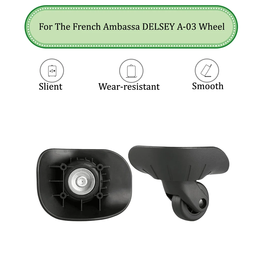 

For The French Ambassa DELSEY A-03 Universal Wheel Replacement Suitcase Silent Smooth Shock Absorbing Durable Accessories Wheels