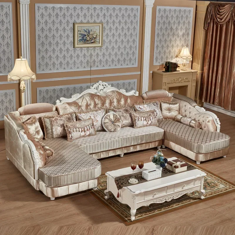 

3 pcs of 1 set Armchair Beanbag Sectional Sofa New Arriveliving European Style Set Fabric Hot Sale Low Price Factory