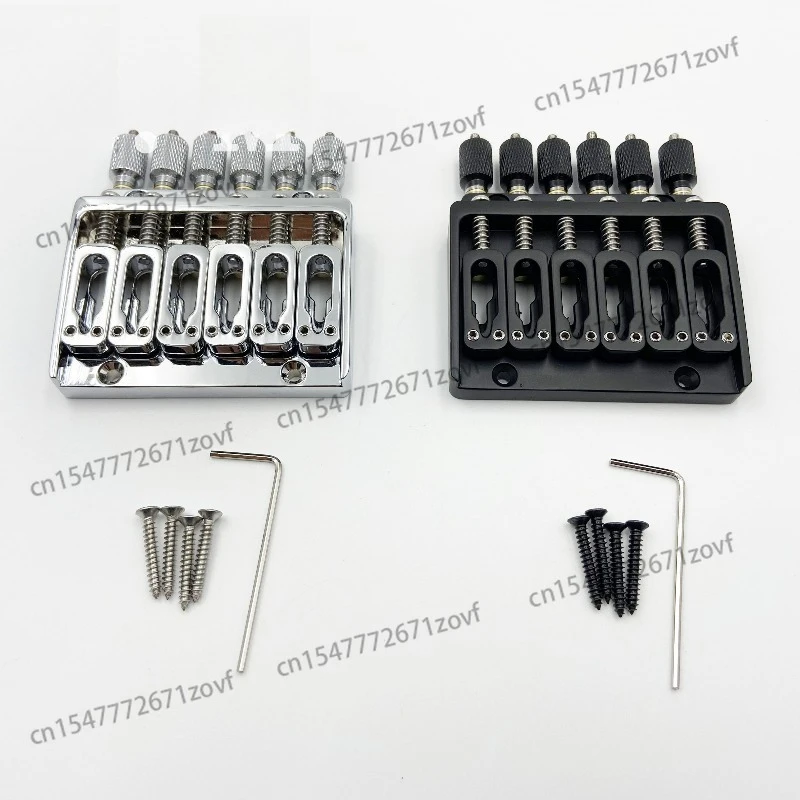 

Безголовый электрогитарный бридж из цинкового сплава, 6-струнный, с креплением для струн, с крепежной пластиной.