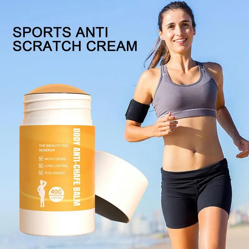 Anti Chafing Balm 40g Anti Chafe Stick Inner Thigh Anti Friction Exercise Prevent Rubbing Skin Irritation For Arm Leg Chest Butt