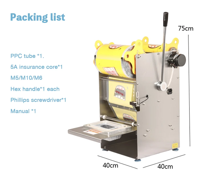 customized Fresh Locking Box Sealing Machine for Plastic Lunch Boxes Semi-Auto Fast Food Takeaway Packaging Film Kitchen Applian 5
