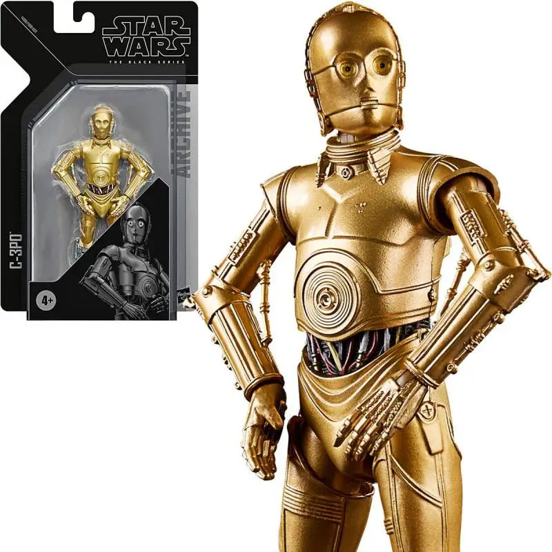 Figuras de acción originales de Star Wars The Black Series Archive C-3PO de 6 pulgadas, juguetes para niños con caja