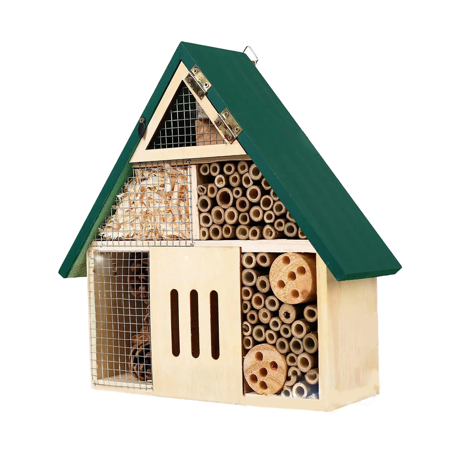 

Деревянное украшение в виде домика-бабочки, божья коровка, Пчела для отеля, улей с защитой от атмосферных воздействий, уличные садовые принадлежности для заднего двора