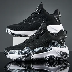 Men's Basketball Shoes Breathable Cushioning Non-Slip Wearable Runing Shoes Gym Training Athletic Basketball Sneakers for Women