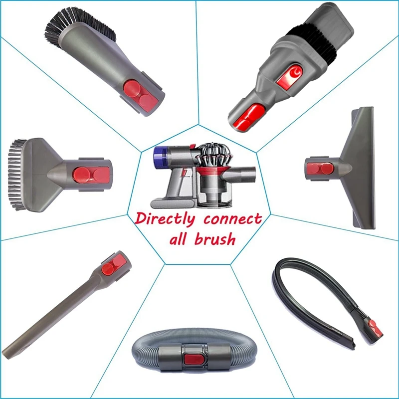 Replacement Attachments for Dyson V7 V8 V10 V11 V15 Absolute Detect Animal Vacuum Tools for Home Car Cleaning