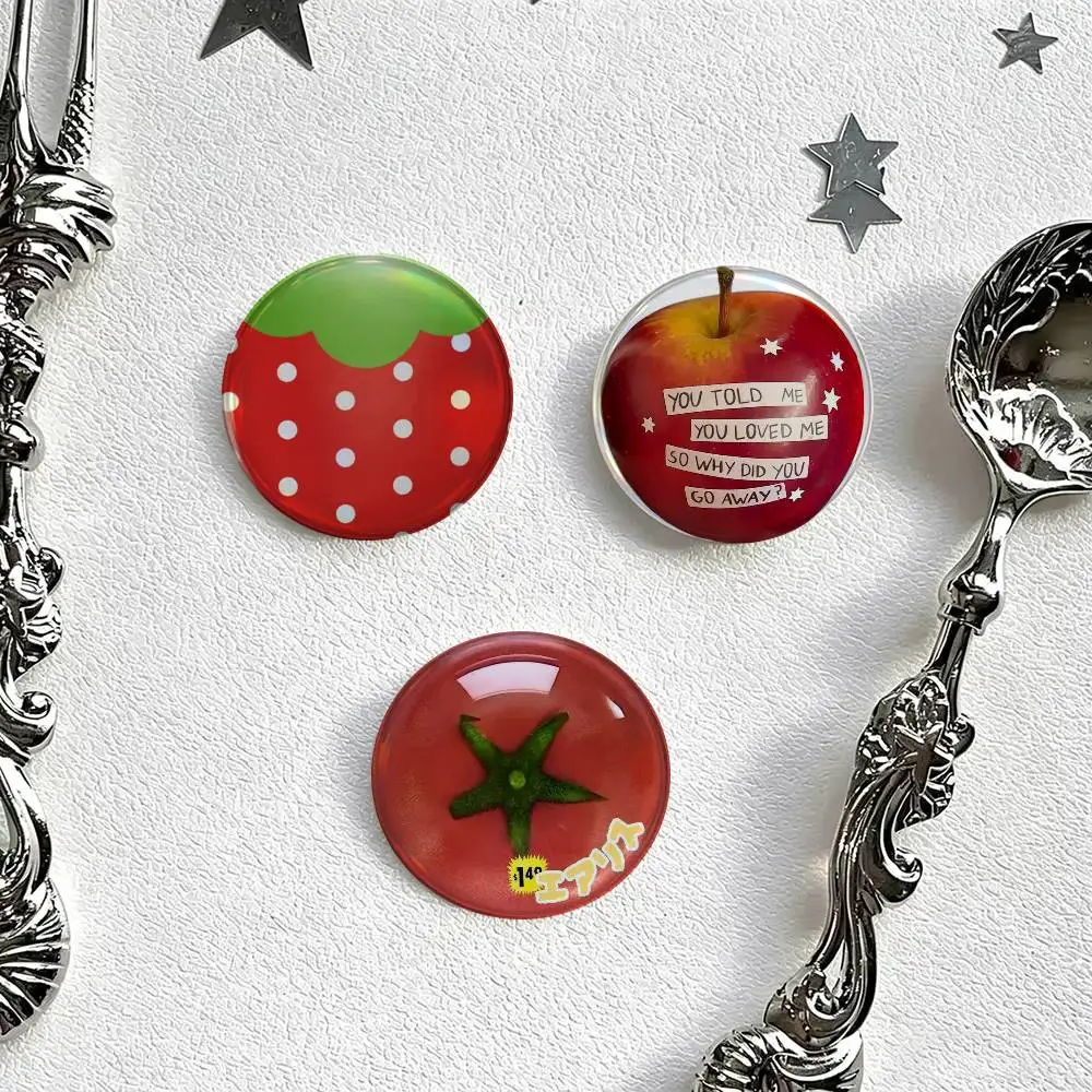 Cute Funny Fruit Cross Section   Button Pin Metal Cute Brooch Collar Lapel Pin Badge Women Fashion Cartoon Lover Creative