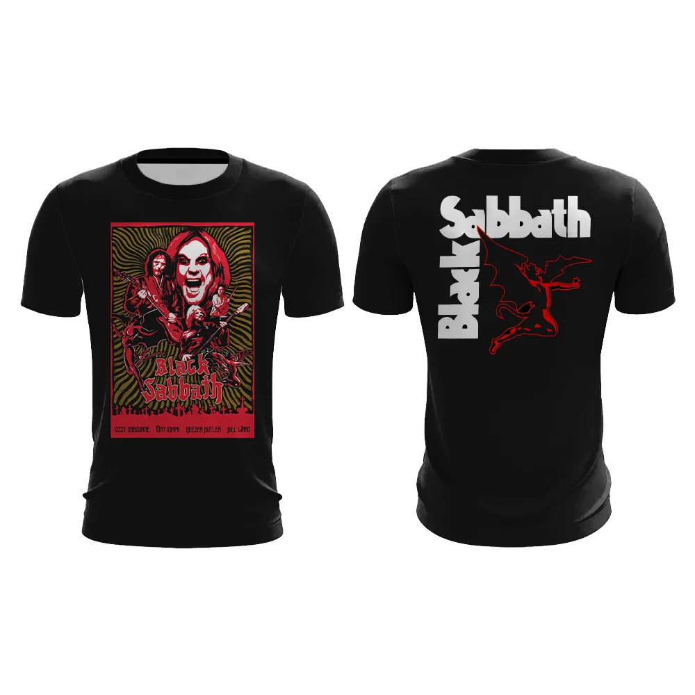 

Black Sabbath Band T shirt 3D printing Fashion Rock Pop Men Women Clothes Quick-drying breathable summer new Short Sleeve tops