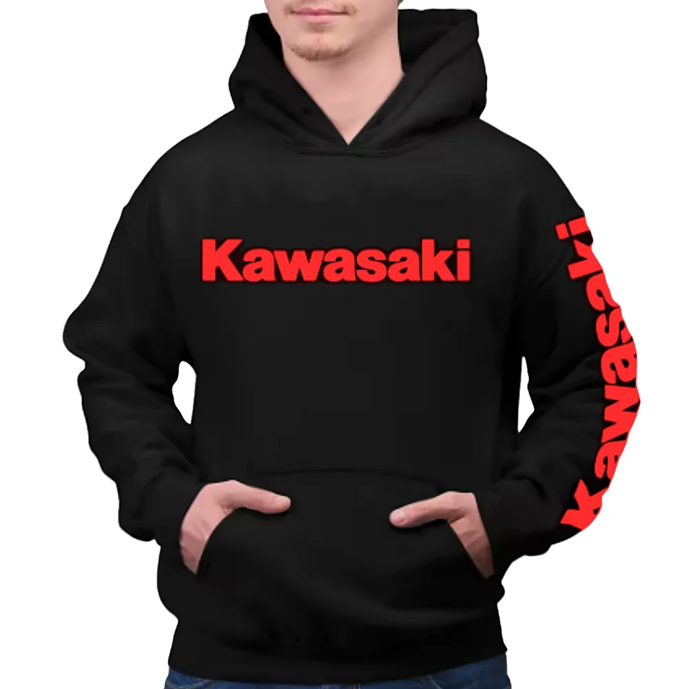 

Новые мужские и женские толстовки, осенне-зимняя повседневная спортивная одежда, толстовки KAWASAKI, шерстяные толстовки с принтом и ретро-толстовки в стиле хип-хоп.