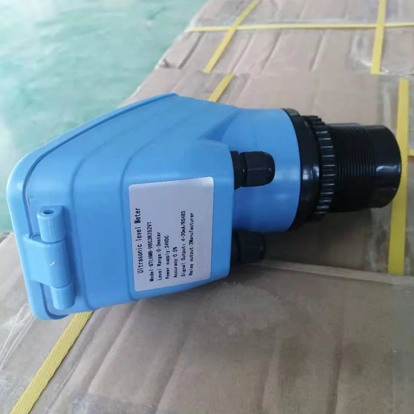 Ultrasonic Water Level Sensor Alarm 4-20mA Signal Output for Fluid River Height Measurement 0~20M