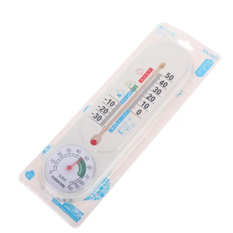 Wall Hung 2 In 1 Temperature Humidity Meter, Analog Weather Gauge Accessory for Breeding Nursery Room