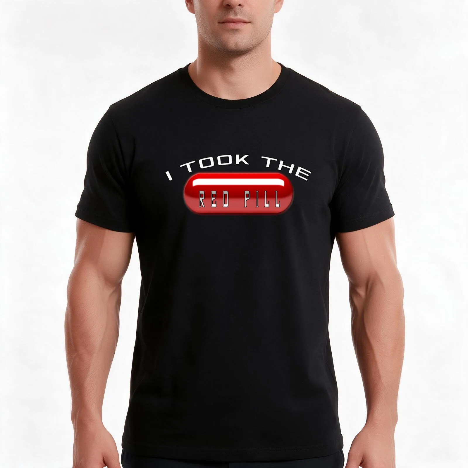 I Took the Red Pill - The Matrix T-Shirt, Summer Casual Cotton Tee, Oversized Streetwear Tops, Vintage Graphic Print