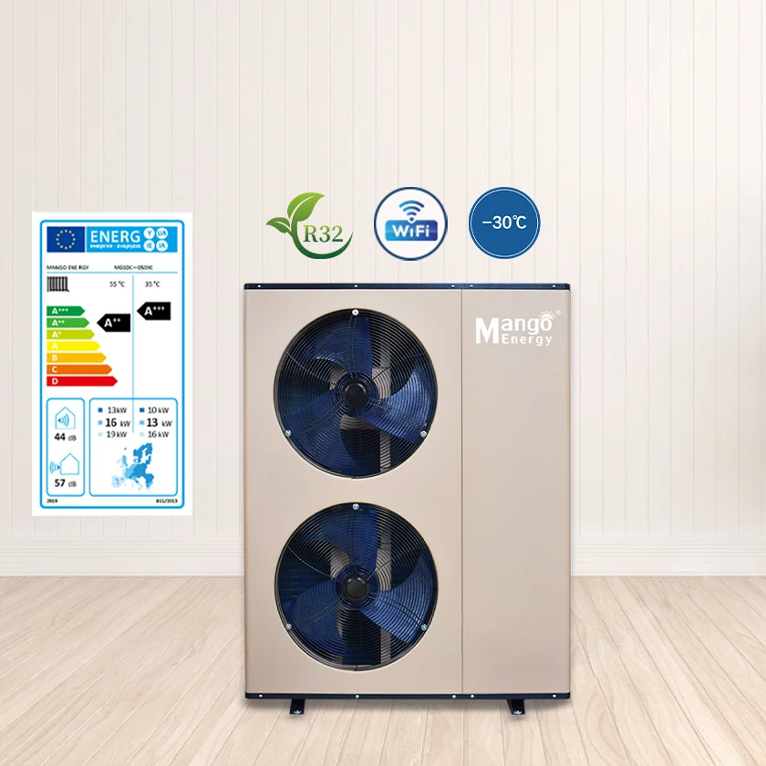 Mango Energy Heat Pump Monoblock 20kw Air to Water Heat Pump DC Inverter Air to Water Heat Pump Best Selling