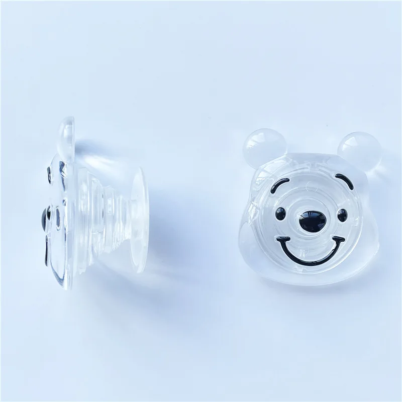 Disney Winnie the Pooh Airbag Phone Bracket For iPhone Huawei Samsung XiaoMi Cartoon Cute Desktop Telescopic Transparent Holder