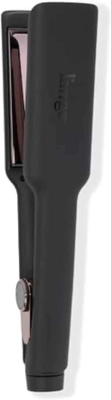 Titanium Hair Straightener Flat Iron with Curved-Edge Design for Versatile Styling