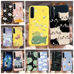 For Oneplus Nord Case AC2001 AC2003 Lovely Dinosaur Cartoon Cover Soft Silicone Phone Case For One Plus Nord 1+Nord Coque Bumper