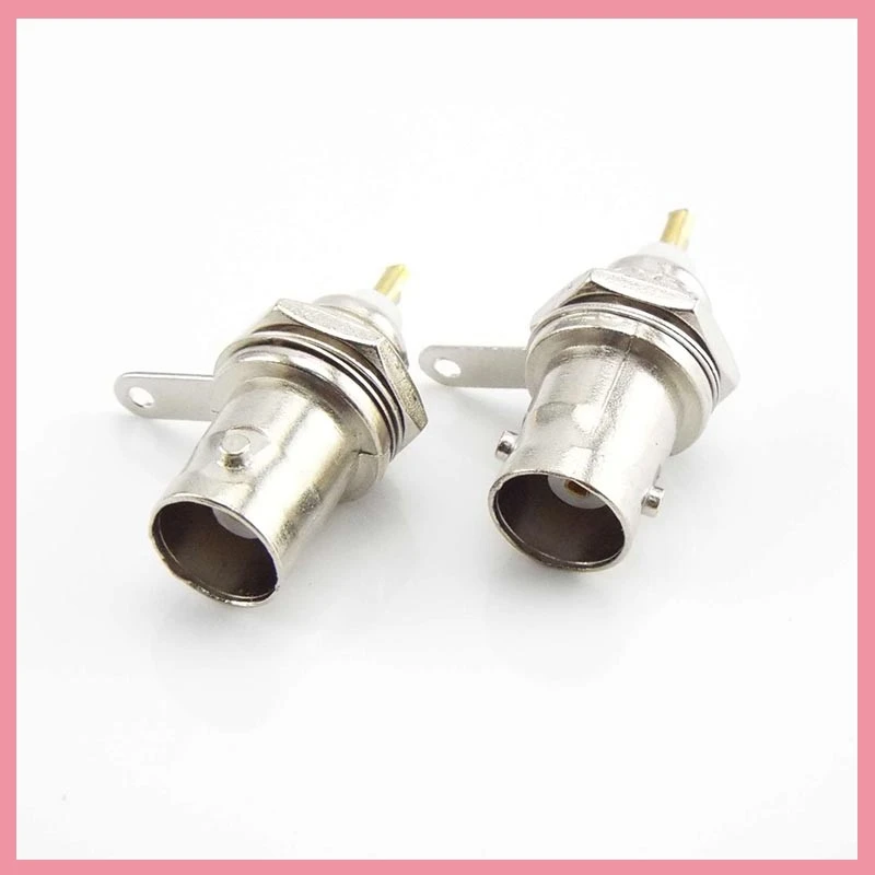 BNC Female Connectors Adapter Panel Chassis Mount Coaxial Cable Monitor Accessories For Welding Machine Parts B6