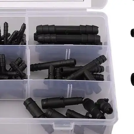 113 Pieces Car Hose Connector Assortment Reducer Set Straight for t Piece Connector Tool Accessories Systems Garden Tools