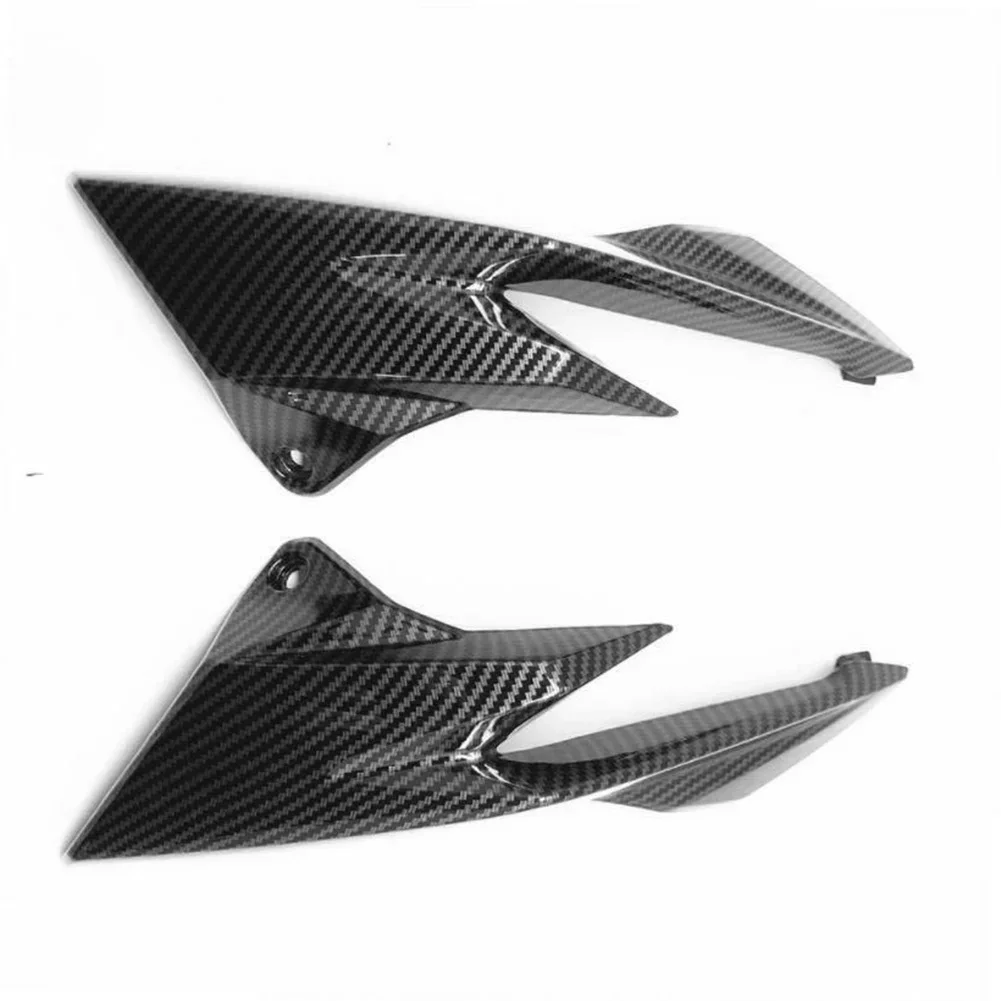 2Pcs Motorcycles FAIRING TRIM FRAME Covers Front Side Tank Air Vent Upper Fairing Carbon Fiber Suit For Honda CB 500F 2016-2018