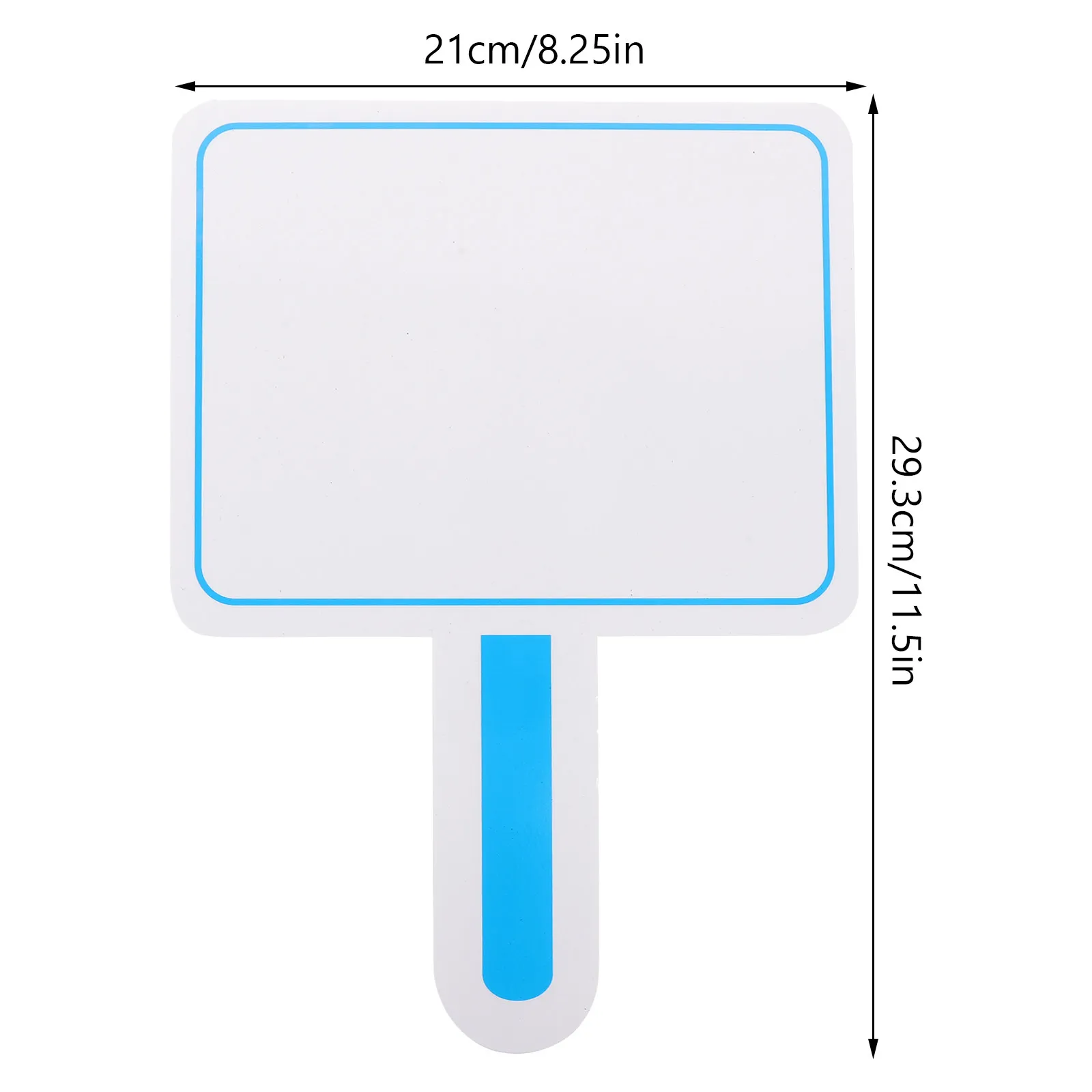 Portable Mini Handheld Whiteboard Scoreboard Single Sided Erasable Dry Erase Board for Students Teachers Judges Voting Scoring