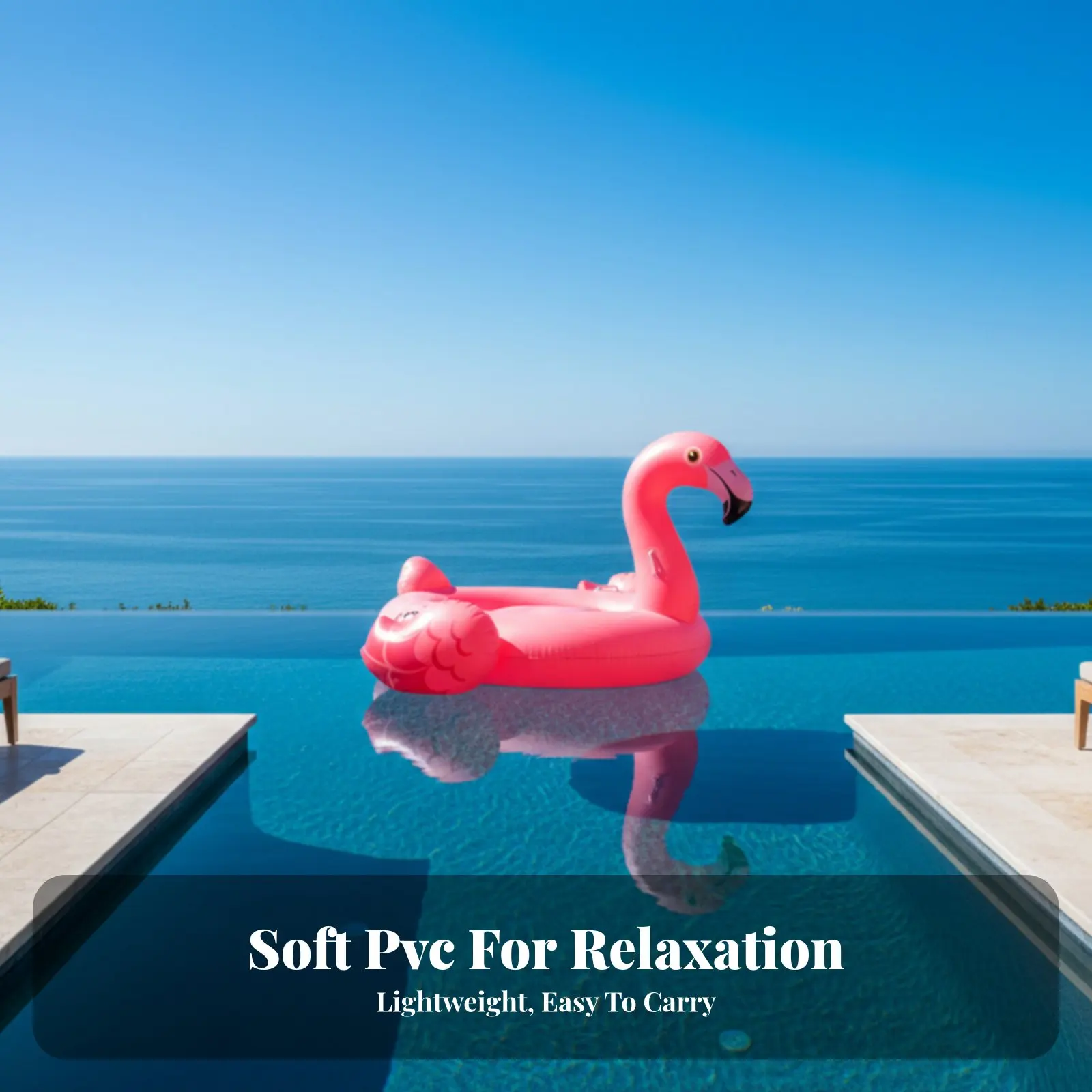 Große Cartoon-Schwimminsel, Magisches Pferd oder Flamingo PVC-Wasserfloß, Party-Pool-Raft für Erwachsene und Kinder, Zufälliges Design