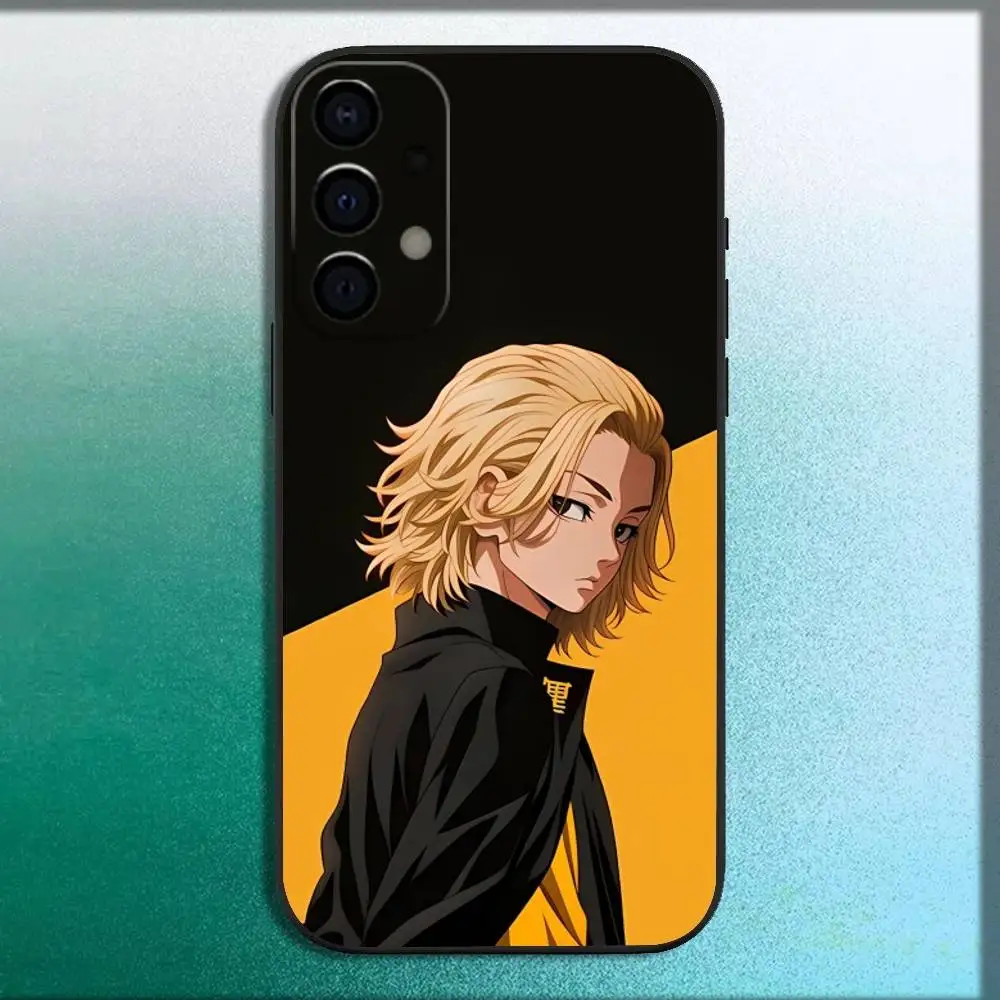 حافظة هاتف طوكيو سانو ريفينجرز مانجيرو لهاتف سامسونج جالاكسي A73,72,71,A52,51,40,41,A22,A32,31,A13,12,Note20 غلاف أسود ناعم #2