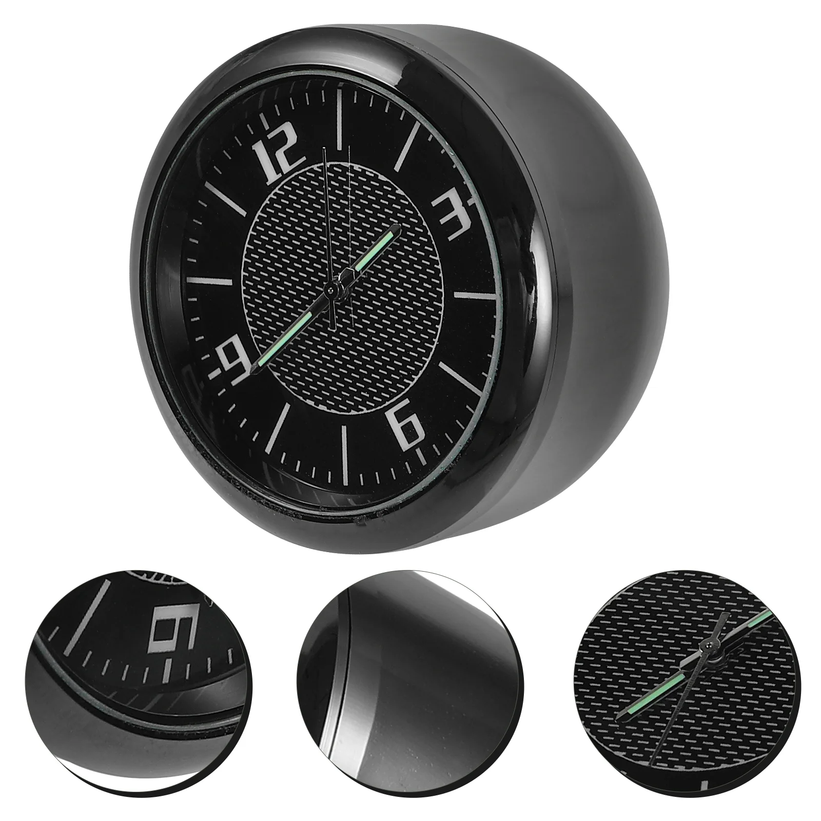 

Car Dashboard Clock Small Clock Vehicle Clock Decor Glow in the Dark Clock Car Decoration mini nightstand clock