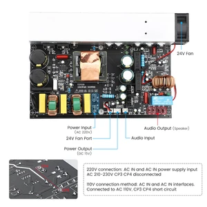 AIYIMA 1000W Mono YD7120 Digital DIY Amplifier DIY DIY Amplifier Sound Amplifier with a fan power supply source 8 Main Sales Plate 1000W Amplifier - №3