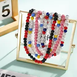 Baseball Ice Necklace Bling Baseball Necklace Athlete Inspired Rhinestone Necklace Accessories Boys Men Baseball Gift